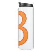 Bouteilles Isothermes monogramme floral B lettre majuscule (Tourné sur la droite)