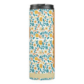 Bouteilles Isothermes Monogramme floral personnalisé Paruline thermique (Dos)