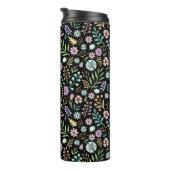 Bouteilles Isothermes Monogramme Floral Whimsical Boho Thermal Tumbler (Tourné sur la droite)
