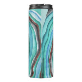 Bouteilles Isothermes Monogramme Géode Agate Bleu Vert Cuivre (Dos)