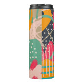 Bouteilles Isothermes Monogramme géométrique coloré Abstrait Design (Dos)