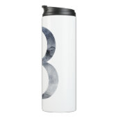 Bouteilles Isothermes Monogramme Initial B Floral Bleu (Tourné sur la droite)
