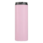 Bouteilles Isothermes Monogramme initial de script gris rose (Dos)