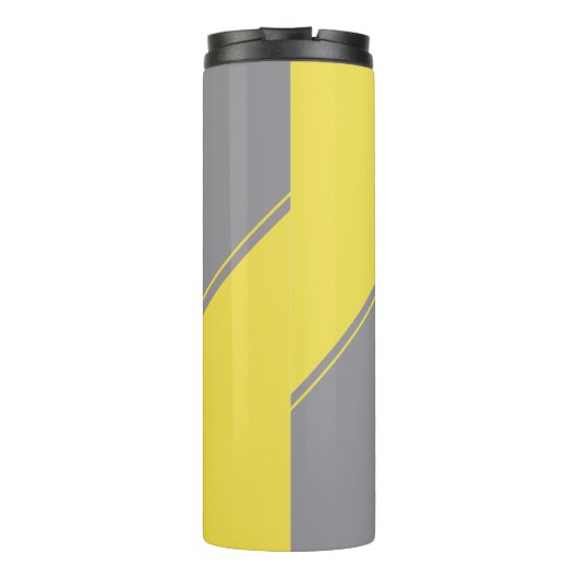 Bouteilles Isothermes Monogramme initial Gray Gray Gray Jaune géométriqu (Dos)