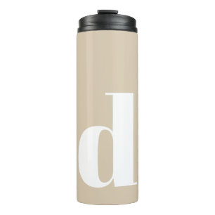 Bouteilles Isothermes Monogramme initial personnalisé Moderne simple