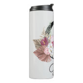 Bouteilles Isothermes Monogramme initiale G Floral Boho Rose (Tourné sur la gauche)