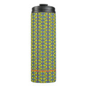 Bouteilles Isothermes Monogramme Jaune/Aqua/Rouge/Triangles (Devant)