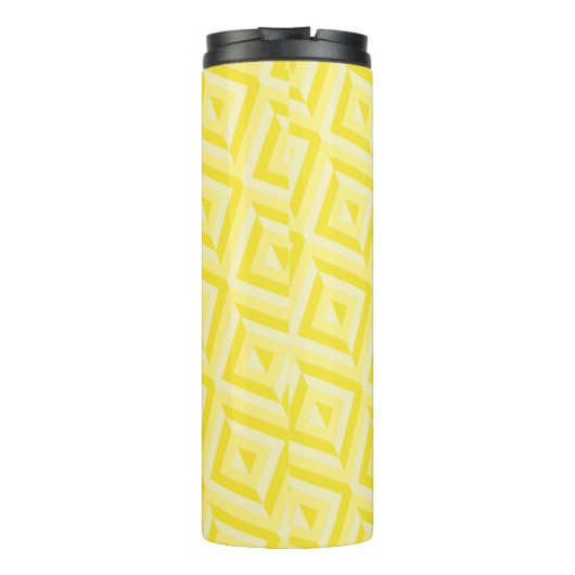 Bouteilles Isothermes Monogramme Jaune Motif diamant à trois tons (Dos)