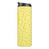 Bouteilles Isothermes Monogramme Jaune Motif diamant à trois tons (Tourné sur la droite)