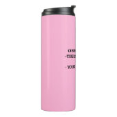 Bouteilles Isothermes Monogramme Logo Tumbler - Mug thermique personnali (Tourné sur la gauche)