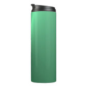 Bouteilles Isothermes Monogramme métallique vert brillant (Tourné sur la droite)
