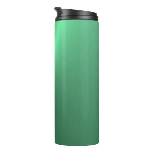 Bouteilles Isothermes Monogramme métallique vert brillant (Tourné sur la droite)