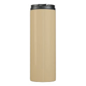 Bouteilles Isothermes Monogramme minimal Neutre initial Beige et blanc (Dos)
