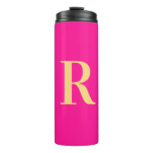Bouteilles Isothermes Monogramme minimal rose chaud moderne (Devant)