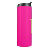 Bouteilles Isothermes Monogramme minimal rose chaud moderne (Tourné sur la gauche)