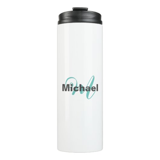 Bouteilles Isothermes Monogramme minimaliste Plain moderne (Devant)