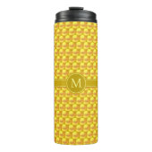 Bouteilles Isothermes Monogramme & moderne Elegant Gold Dots & Texte (Devant)