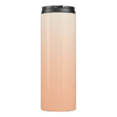 Bouteilles Isothermes Monogramme moderne Nom initial Peach Gradient (Dos)