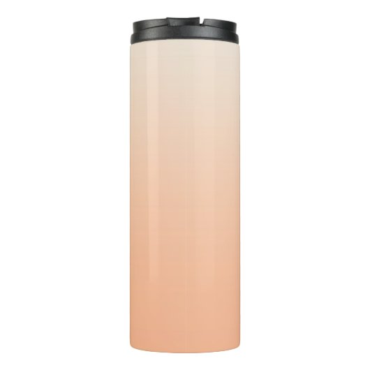 Bouteilles Isothermes Monogramme moderne Nom initial Peach Gradient (Dos)