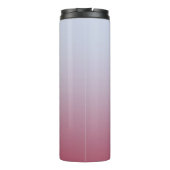 Bouteilles Isothermes Monogramme moderne Nom initial Pink Blue Gradient (Dos)