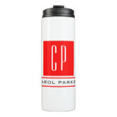 Bouteilles Isothermes Monogramme moderne Professional Plain Nom simple (Devant)