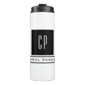 Bouteilles Isothermes Monogramme moderne Professional Plain Nom simple (Devant)