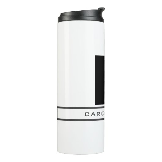 Bouteilles Isothermes Monogramme moderne Professional Plain Nom simple (Tourné sur la gauche)