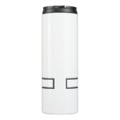 Bouteilles Isothermes Monogramme moderne Professional Plain Nom simple (Dos)