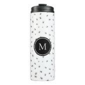 Bouteilles Isothermes Monogramme Motif de fourmis noires (Devant)