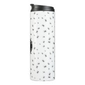 Bouteilles Isothermes Monogramme Motif de fourmis noires (Tourné sur la droite)