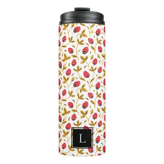 Bouteilles Isothermes Monogramme Motif de l'art populaire rustique berry (Devant)