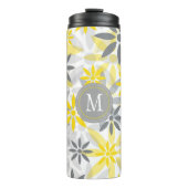 Bouteilles Isothermes Monogramme Motif gris jaune (Devant)