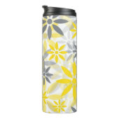 Bouteilles Isothermes Monogramme Motif gris jaune (Tourné sur la droite)