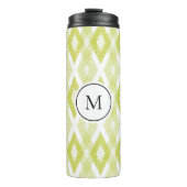 Bouteilles Isothermes Monogramme Motif Rustique Chartreuse Ikat (Devant)