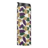 Bouteilles Isothermes Monogramme Motif vert violet or brosses (Tourné sur la droite)