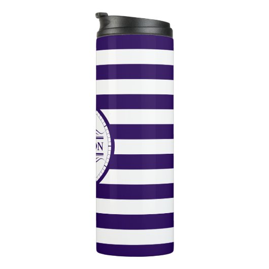 Bouteilles Isothermes Monogramme Nautique Classic Marine Tumbler Thermiq (Tourné sur la droite)