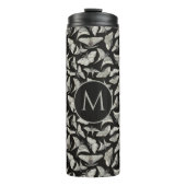 Bouteilles Isothermes Monogramme Noir Beige Moth Motif (Devant)