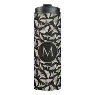 Bouteilles Isothermes Monogramme Noir Beige Moth Motif