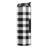 Bouteilles Isothermes Monogramme noir et blanc Plaid de buffle (Tourné sur la gauche)