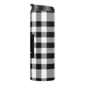 Bouteilles Isothermes Monogramme noir et blanc Plaid de buffle (Tourné sur la droite)