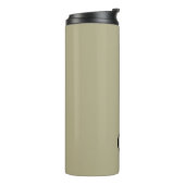 Bouteilles Isothermes Monogramme noir minimaliste vert Sage Travel Mug (Tourné sur la gauche)