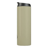 Bouteilles Isothermes Monogramme noir minimaliste vert Sage Travel Mug (Tourné sur la droite)