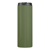 Bouteilles Isothermes Monogramme noir vert olive minimal Voyage Mug (Dos)