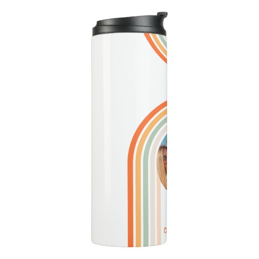 Bouteilles Isothermes Monogramme Nom Boho Arch Multi Photo Fille tendanc (Tourné sur la gauche)