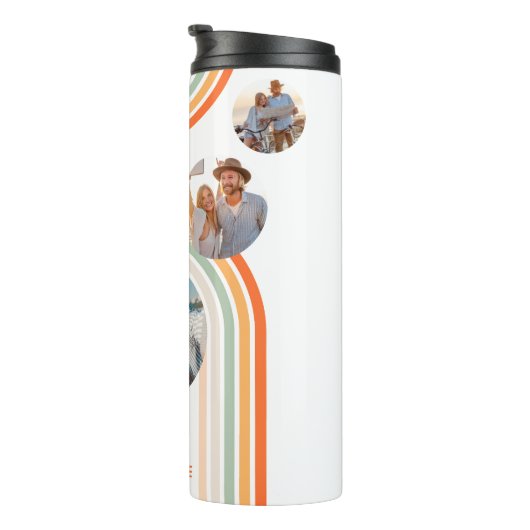 Bouteilles Isothermes Monogramme Nom Boho Arch Multi Photo Fille tendanc (Tourné sur la droite)