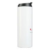 Bouteilles Isothermes Monogramme Nom initial Blanc Rouge Unique Minimali (Tourné sur la gauche)