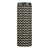 Bouteilles Isothermes Monogramme Or Chevron Argent Classique (Dos)