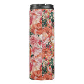 Bouteilles Isothermes Monogramme orange rose floral (Dos)