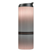 Bouteilles Isothermes Monogramme ou nom, Gris et or Rose (Tourné sur la gauche)