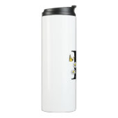 Bouteilles Isothermes Monogramme papillon aquarelle fleur lettre K (Tourné sur la gauche)